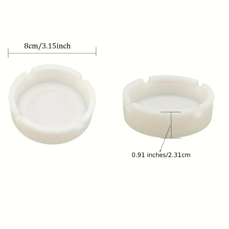 Luminous Silicone Gel Tray – Glow-in-the-Dark Circular Organizer
