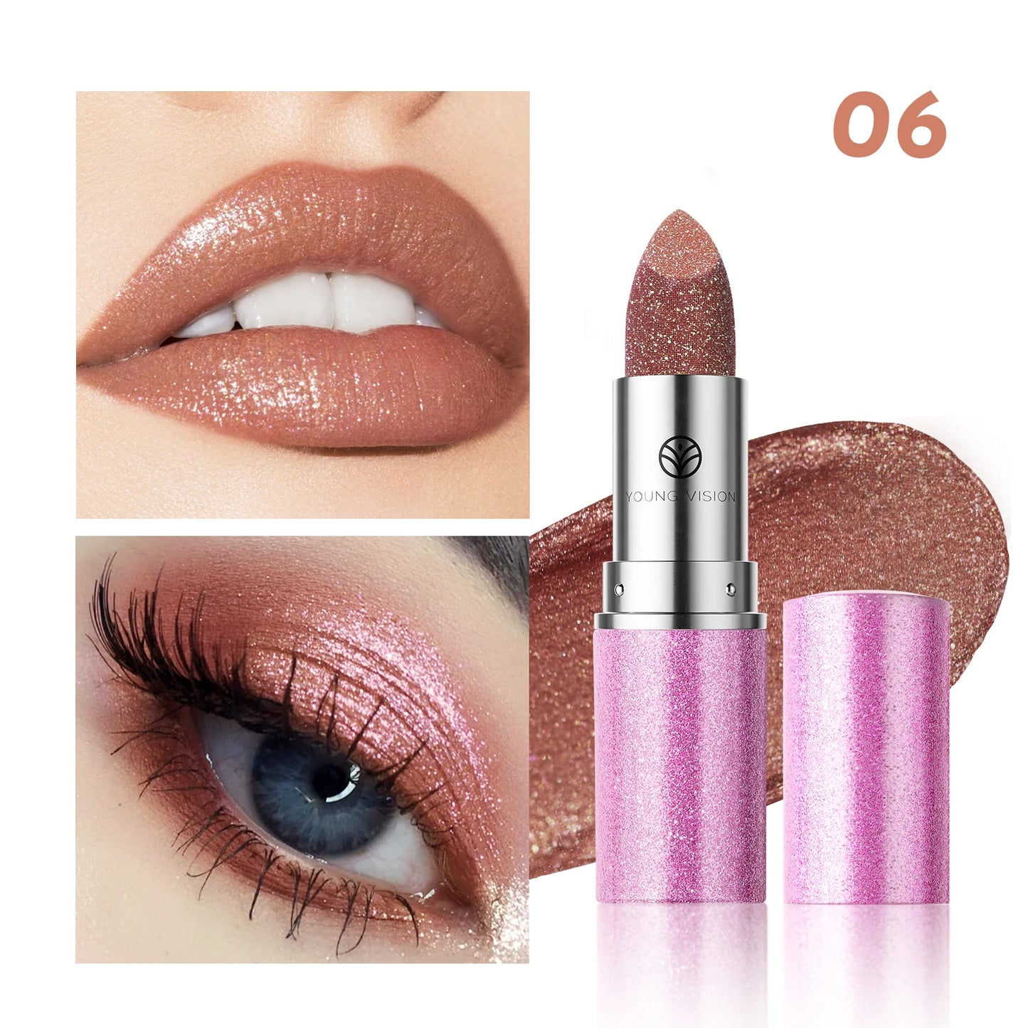 YOUNG VISION Color-Changing Pearl Lipstick – Flash, Glow & Go!