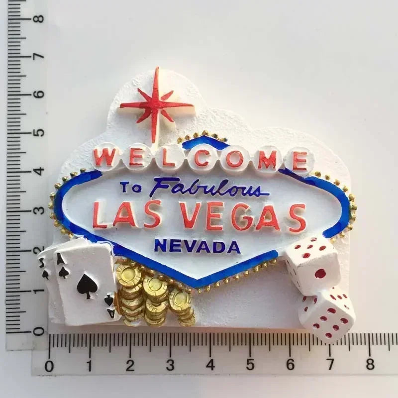 Las Vegas Souvenir Fridge Magnet