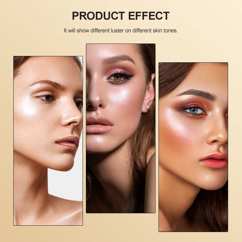 6-Color Diamond Highlighter Powder Spray – Waterproof Glitter Body & Face Bronzer (63.6g)