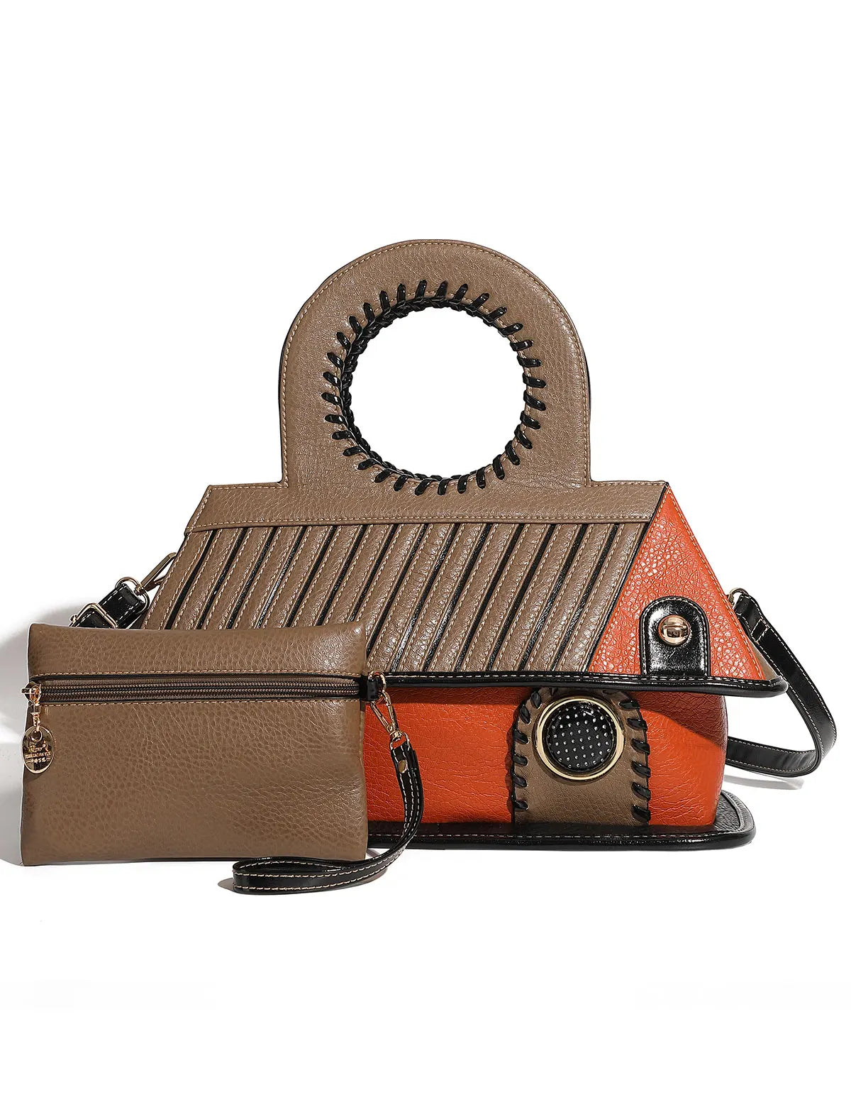 Large Capacity Women’s Leather Purse – Fashion Top Handle & Crossbody Handbag