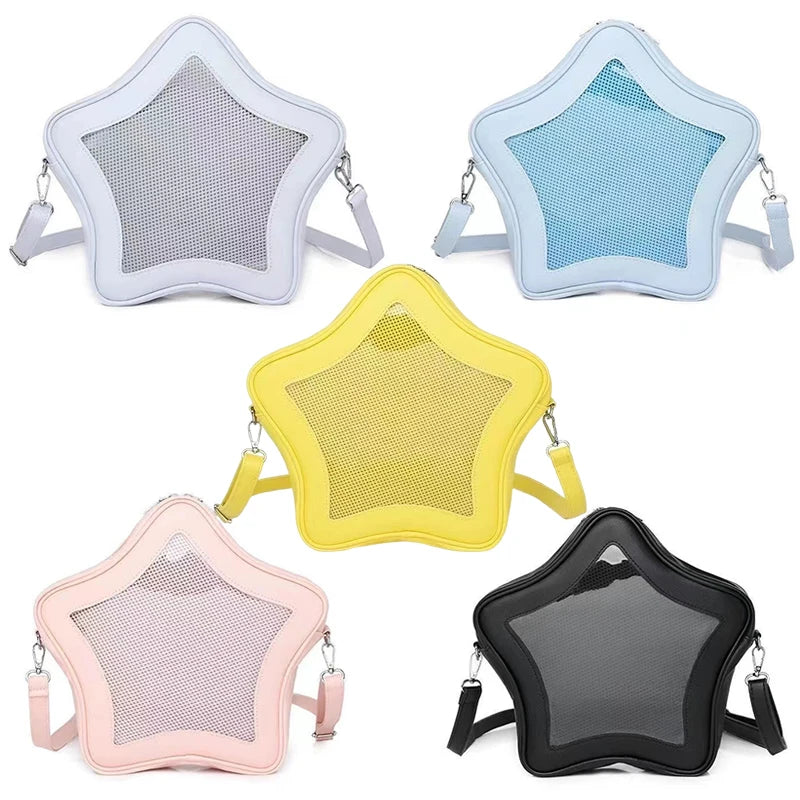 Kawaii Ita Bag – Star Shaped Mini Crossbody & Shoulder Bag for Women