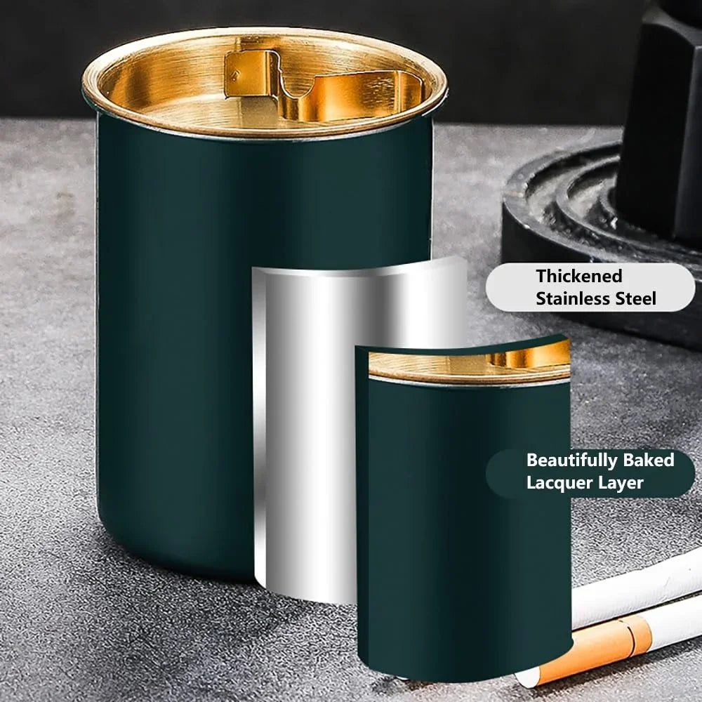 Stainless Steel Ashtray with Lid
