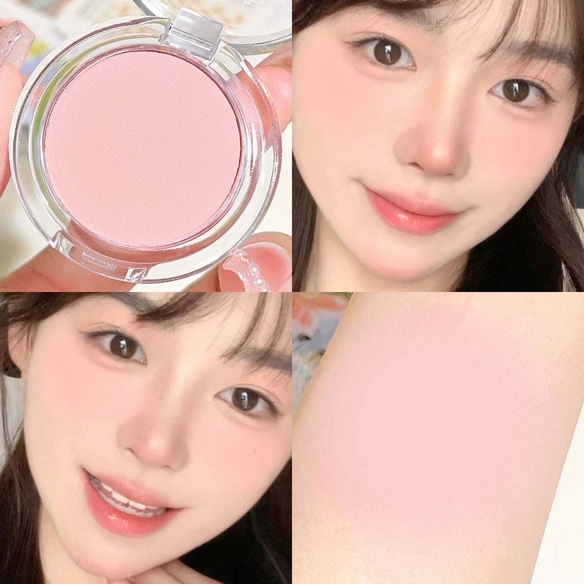 Monochrome Matte Blush – Natural Finish & Soft Glow