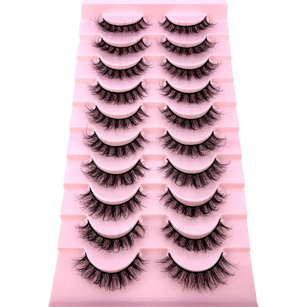 3D Mink-Effect False Eyelash Set – Soft, Fluffy & Full of Volume