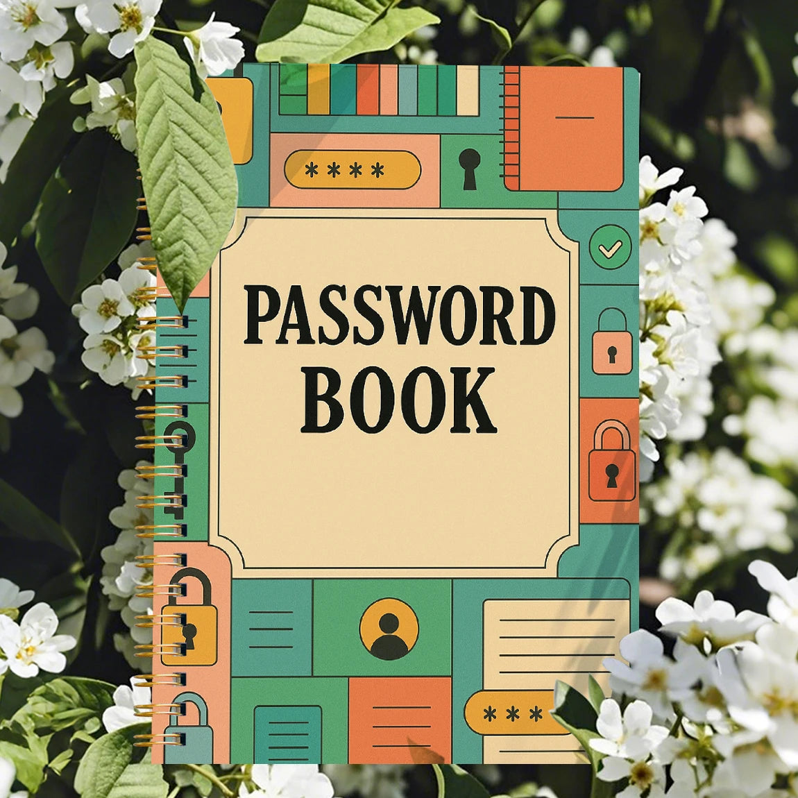A5 Password Book – Internet Account & Login Organizer