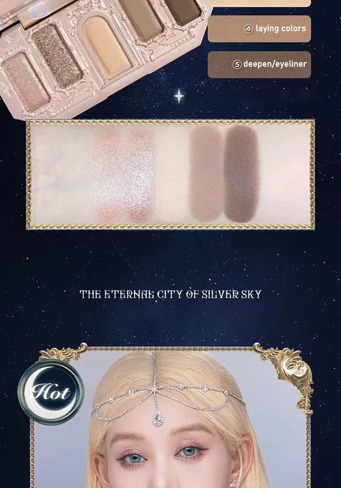 Flower Knows Moonlight Mermaid Eyeshadow Palette – 8 Magical Shades to Mesmerize