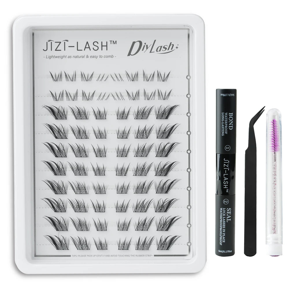 Individual Cluster Eyelashes – C Curl, 3D Mink Style, Wispy & Fluffy
