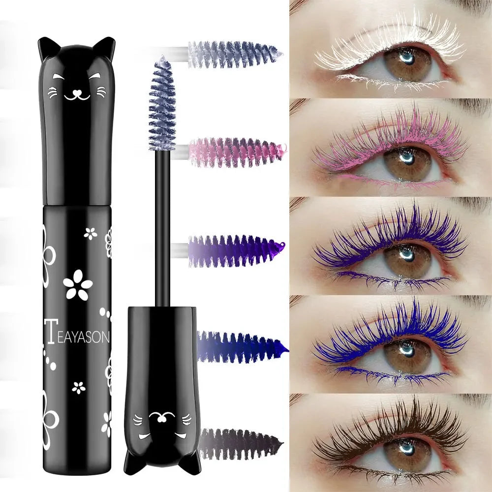 6-Color Waterproof Fast-Dry Mascara – Ink Your Lashes in Vivid Drama