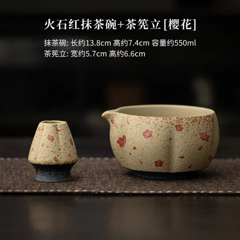 Japanese Matcha Tea Set – 2–8pcs Bamboo Whisk & Ceramic Bowl Gift Box
