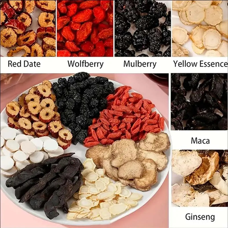 30 Bags of Ginseng Six Treasures Tea – Traditional Chinese Herbal Blend for Vitality & Kidney Health