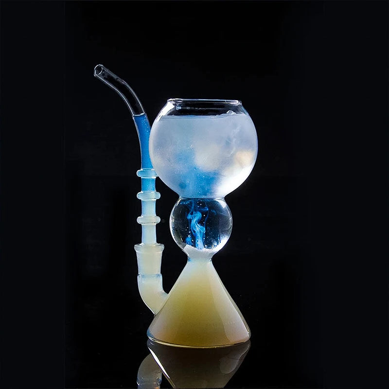 Inmeet Absinthe Glass – Heat-Resistant Borosilicate Cocktail Cup with Straw