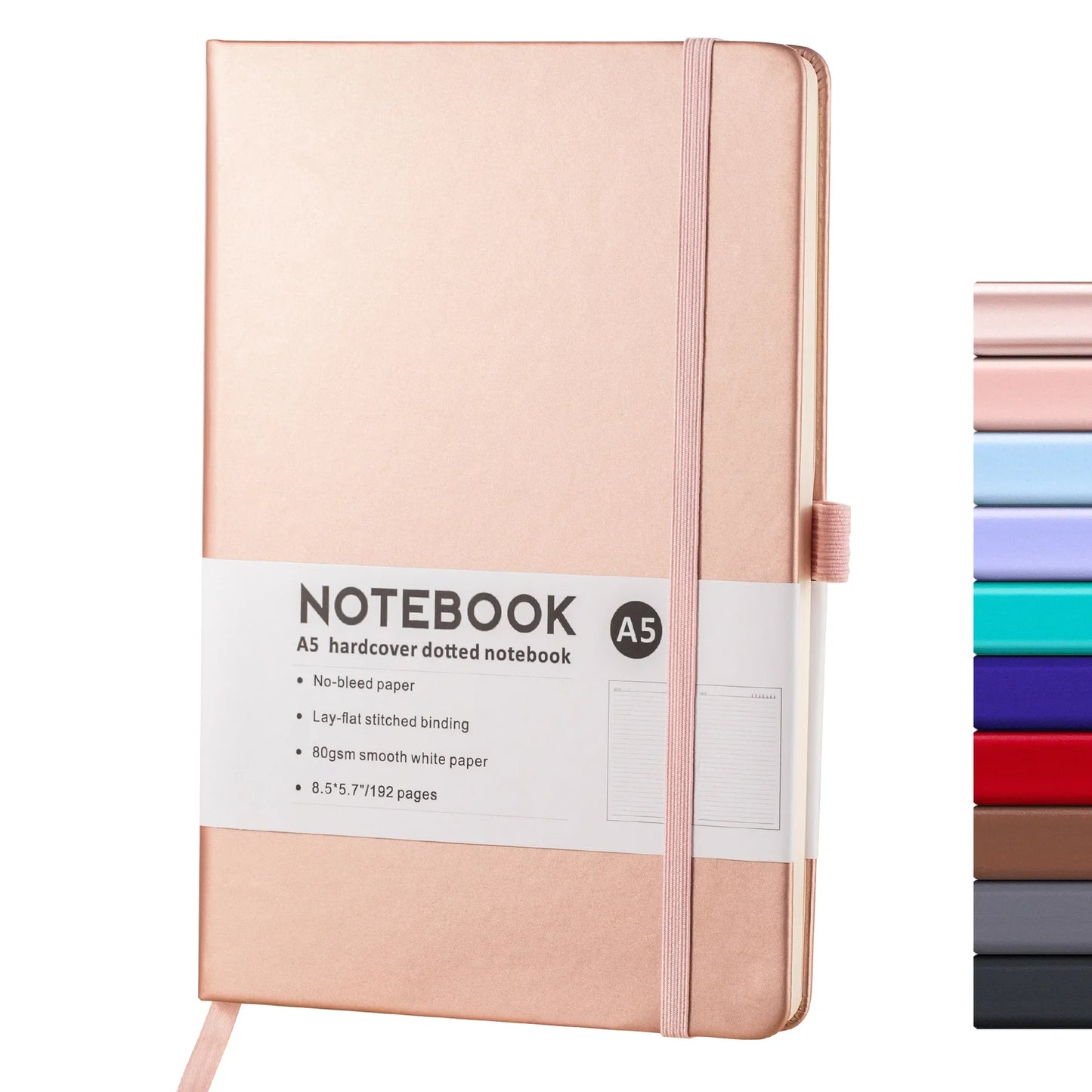 A5/A6 Strap Notebook – Sketchbook, Journal & Writing Pad for School or Office