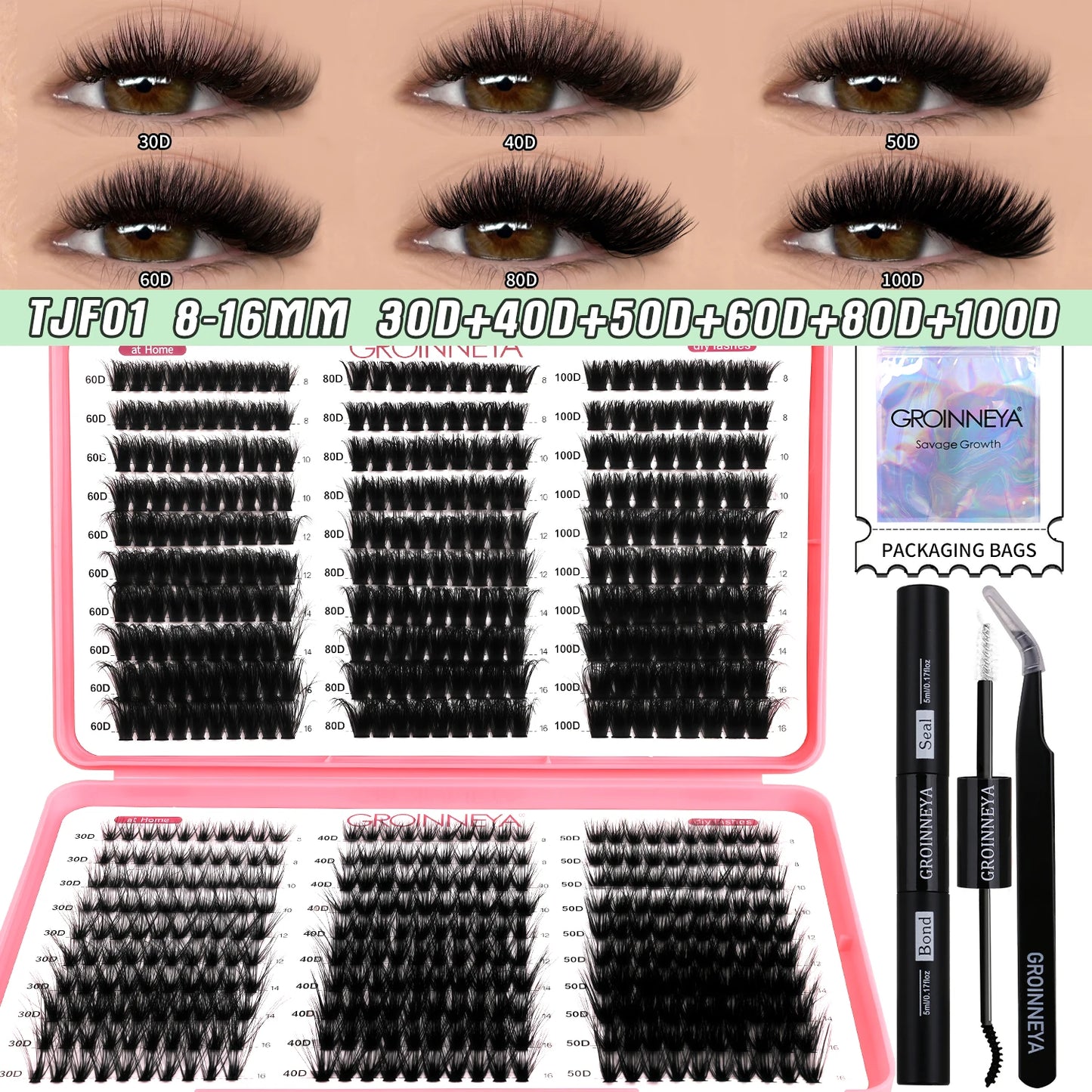 DIY Lash Clusters Full Extension Kit