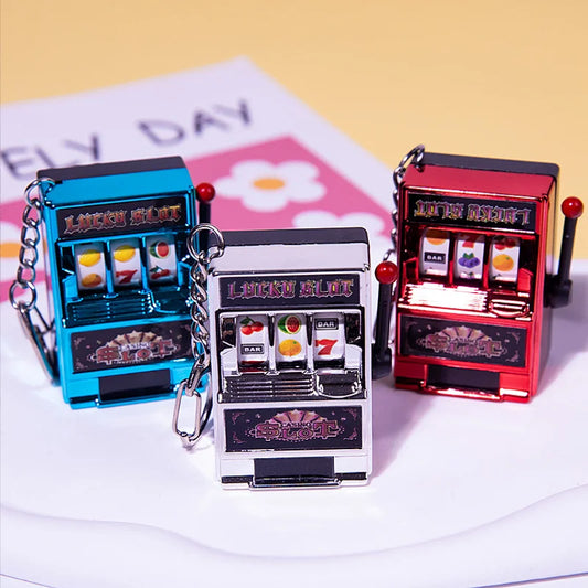 Mini Slot Machine Keychain
