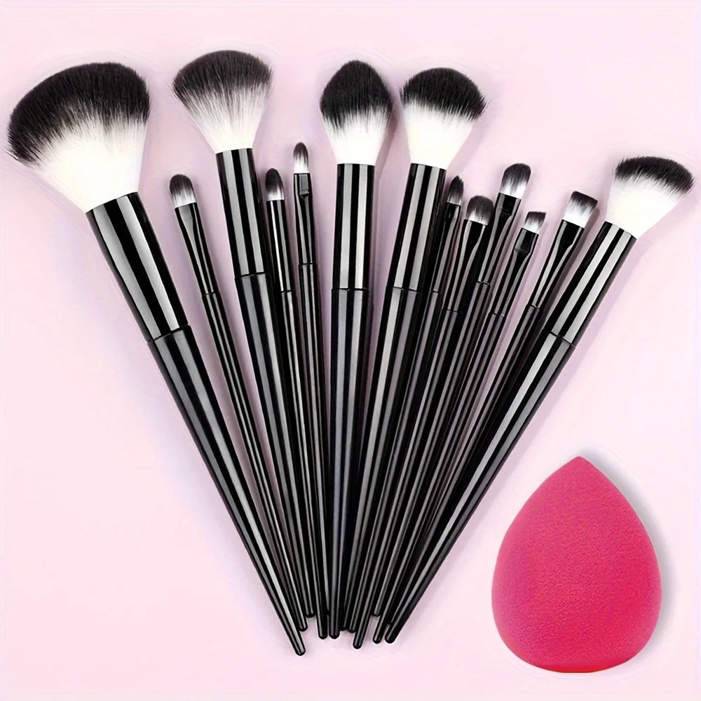 Professional Makeup Brush Set – 13pcs / 33pcs with Sponges & Tools
