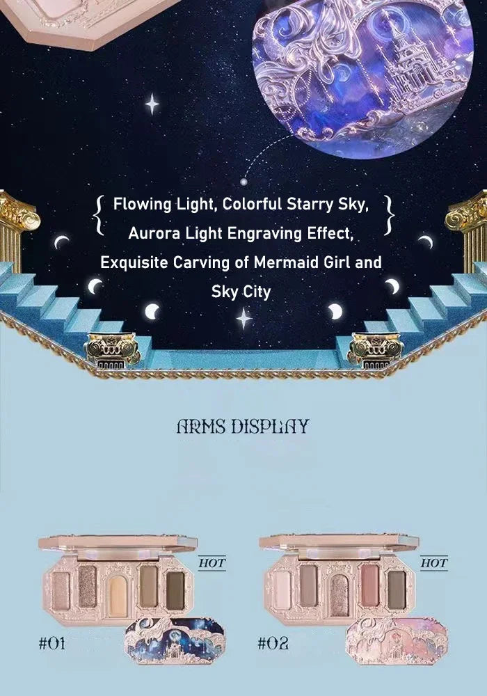 Flower Knows Moonlight Mermaid Eyeshadow Palette – 8 Magical Shades to Mesmerize