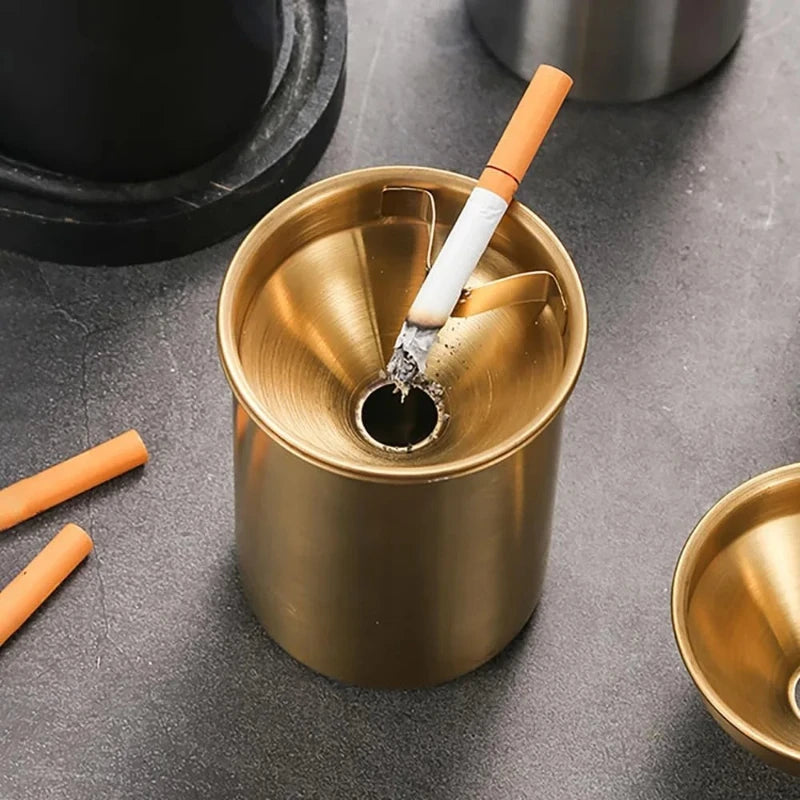 Stainless Steel Ashtray with Lid