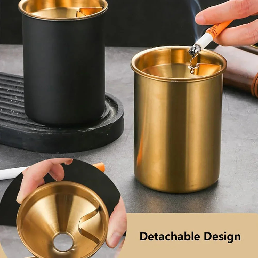 Stainless Steel Ashtray with Lid