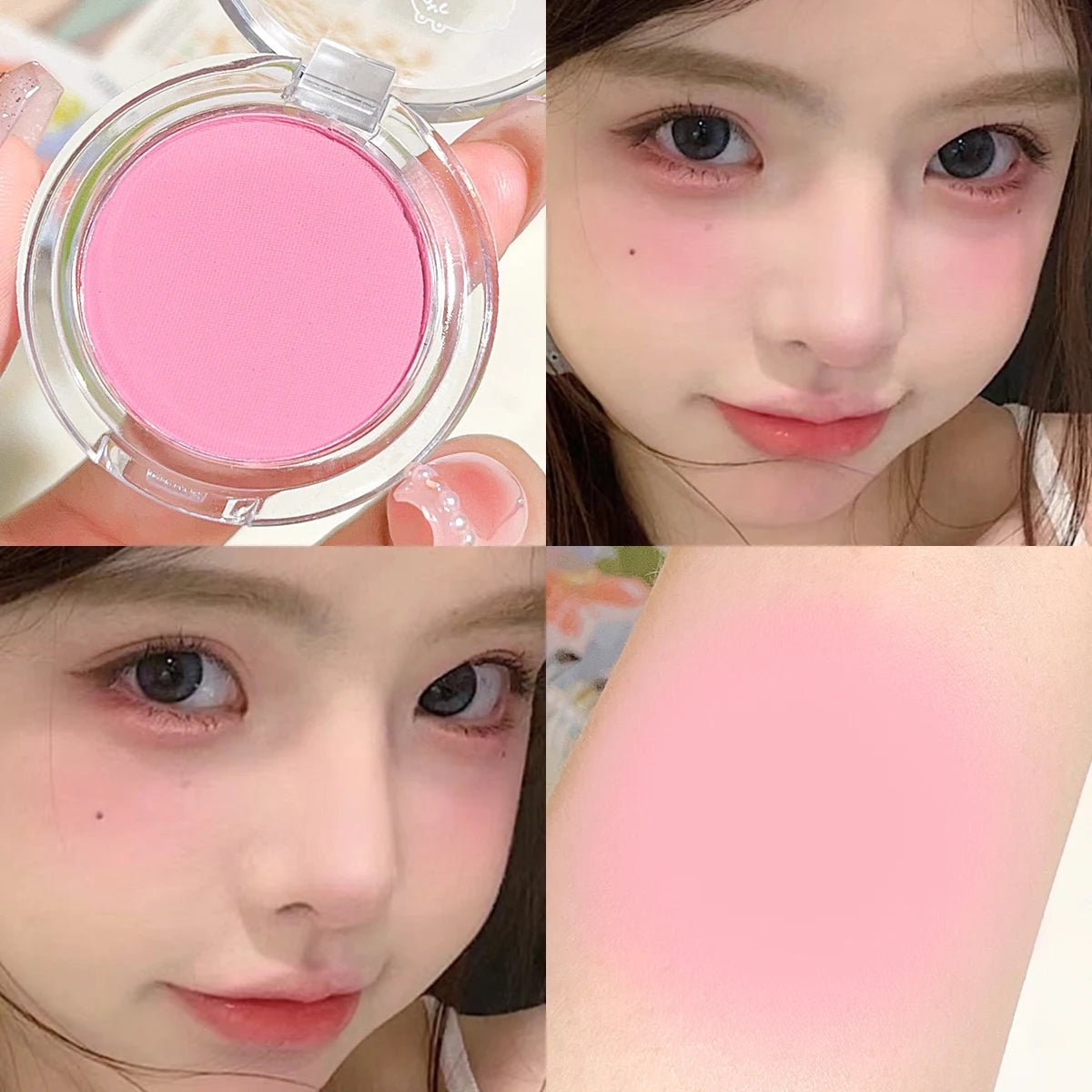Monochrome Matte Blush – Natural Finish & Soft Glow