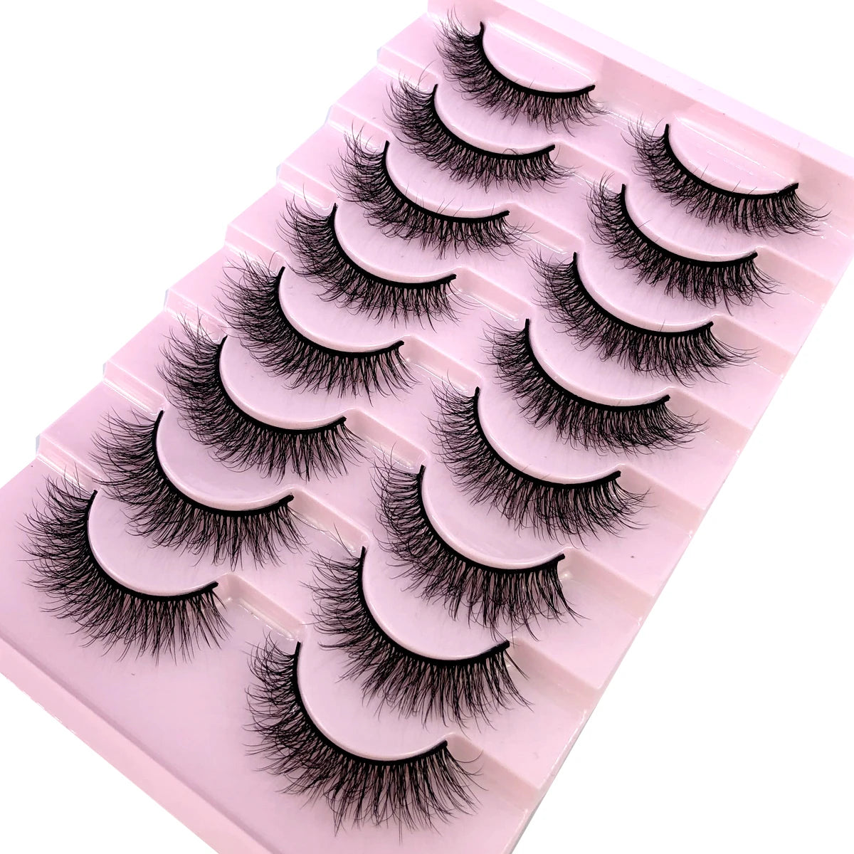 3D Mink-Effect False Eyelash Set – Soft, Fluffy & Full of Volume