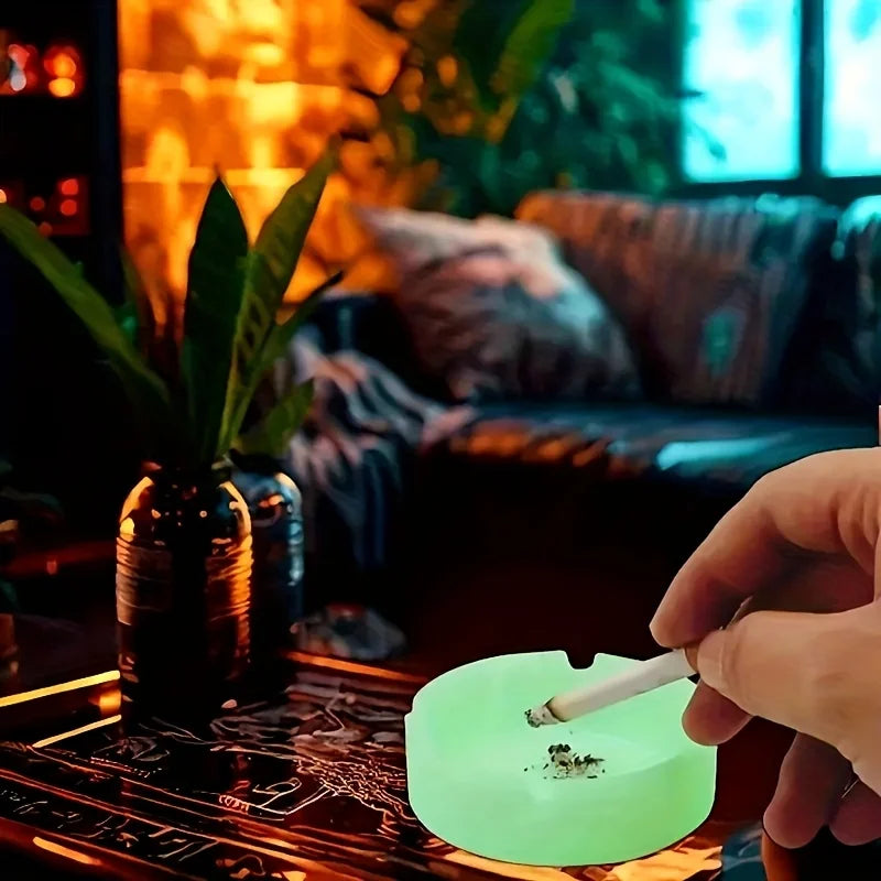 Luminous Silicone Gel Tray – Glow-in-the-Dark Circular Organizer