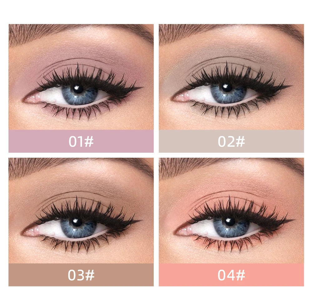 8pcs Liquid Eyeshadow Stick Set – Brown & Coffee Tones