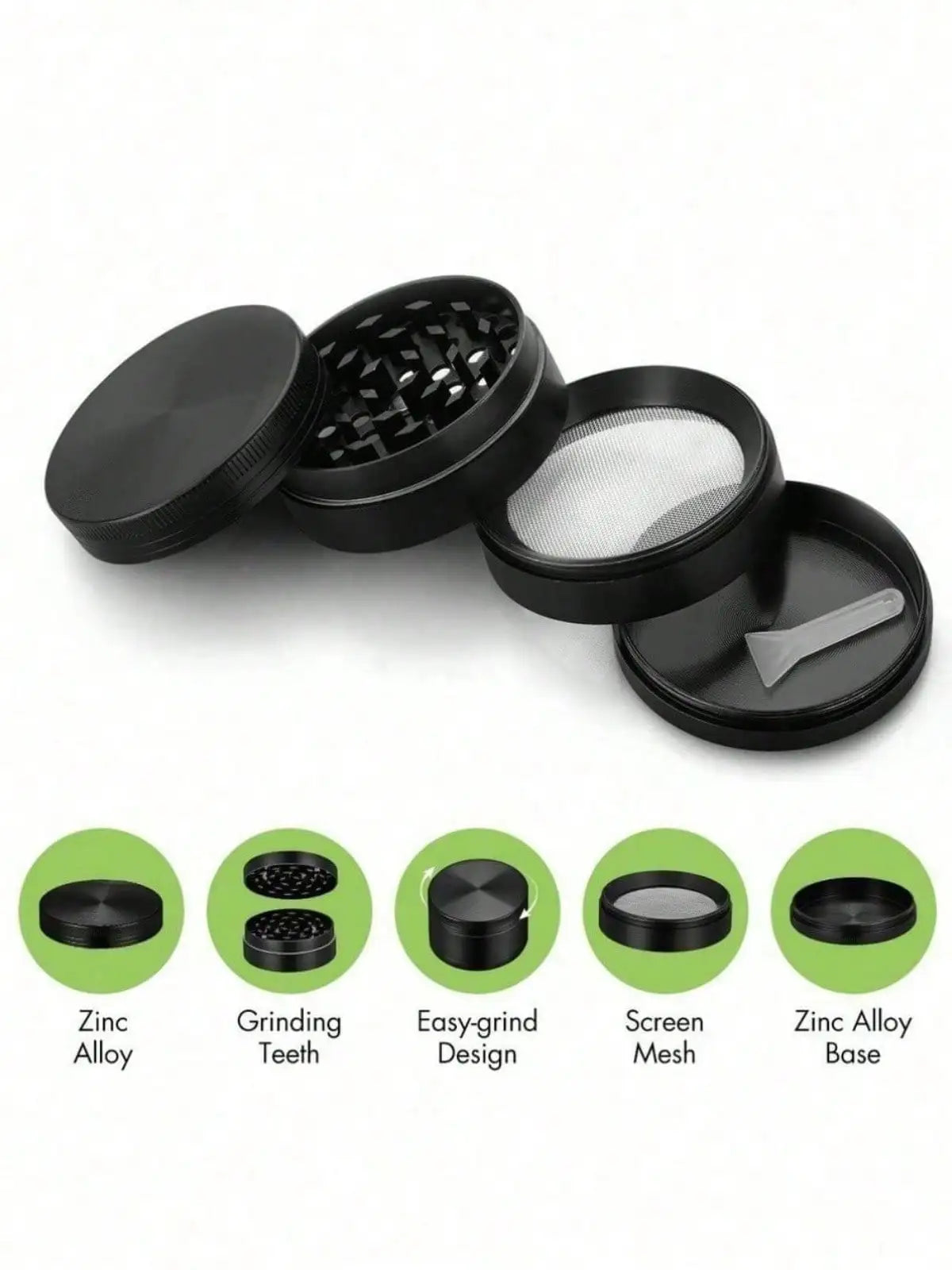 1.6/2 Inch 4-Layer Metal Herb & Spice Grinder