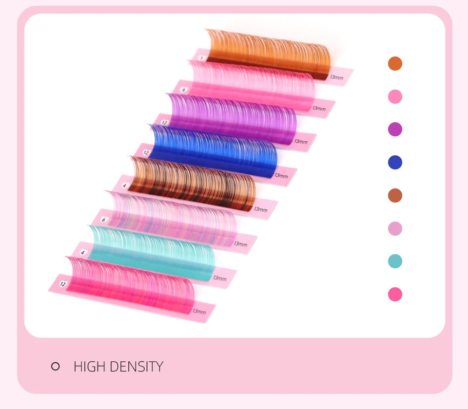 Colored Classic Eyelash Extensions – Soft, Natural & High-Quality Lashes