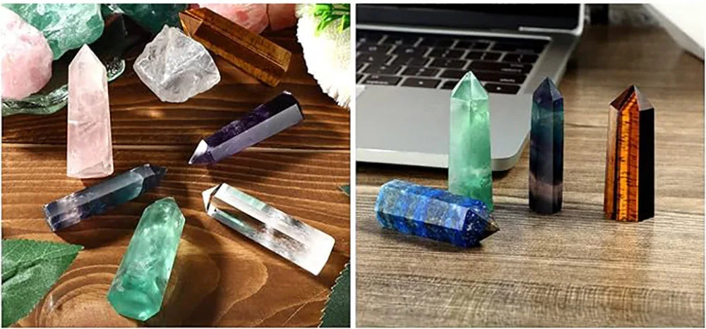 Natural Crystal Point Wand – Healing Stones & Witchcraft Décor