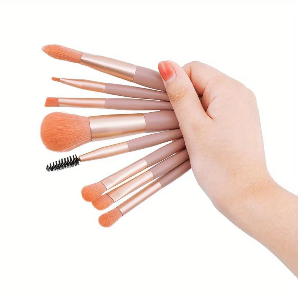8-Piece Makeup Brush Set – Soft & Fluffy Blending Tools