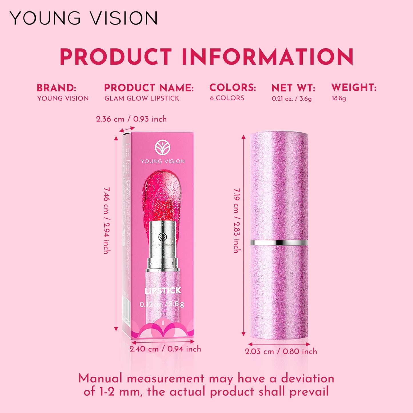 YOUNG VISION Color-Changing Pearl Lipstick – Flash, Glow & Go!