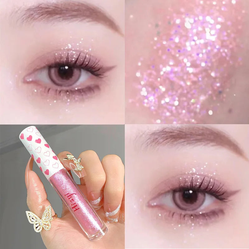 6 Colors Glitter Liquid Eyeshadow