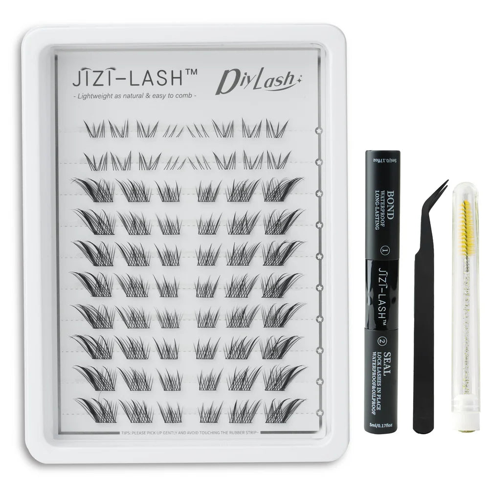 Individual Cluster Eyelashes – C Curl, 3D Mink Style, Wispy & Fluffy