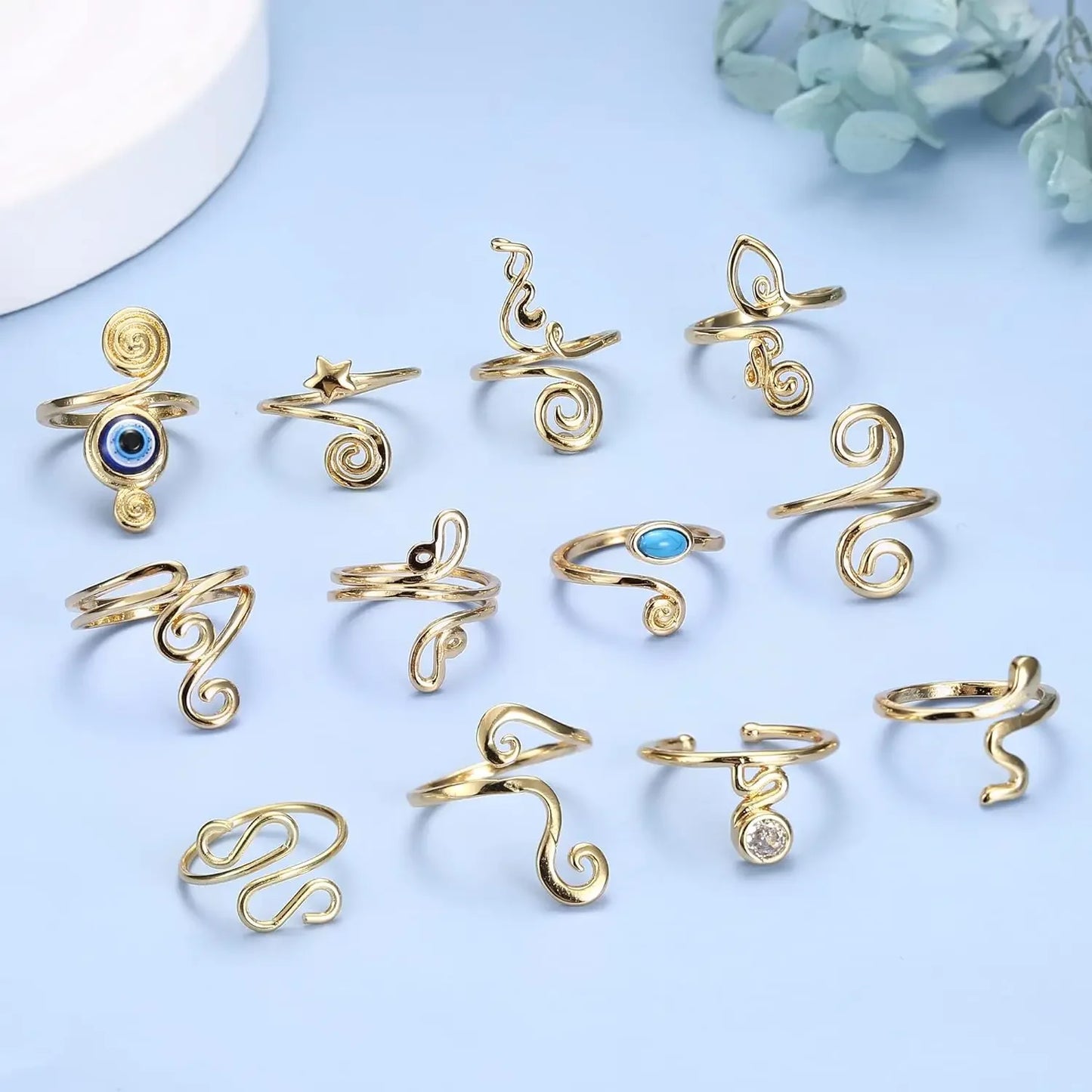 3pcs Adjustable Toe Rings – Summer Beach Foot Jewelry