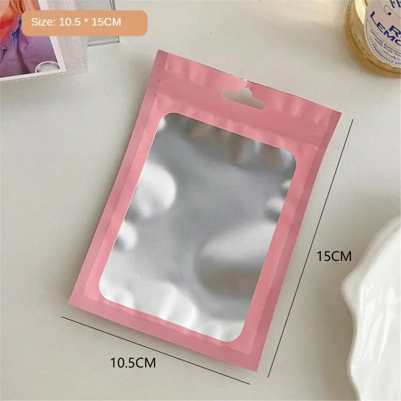 10pcs Holographic Smell-Proof Mylar Bags – Resealable Ziplock Pouches