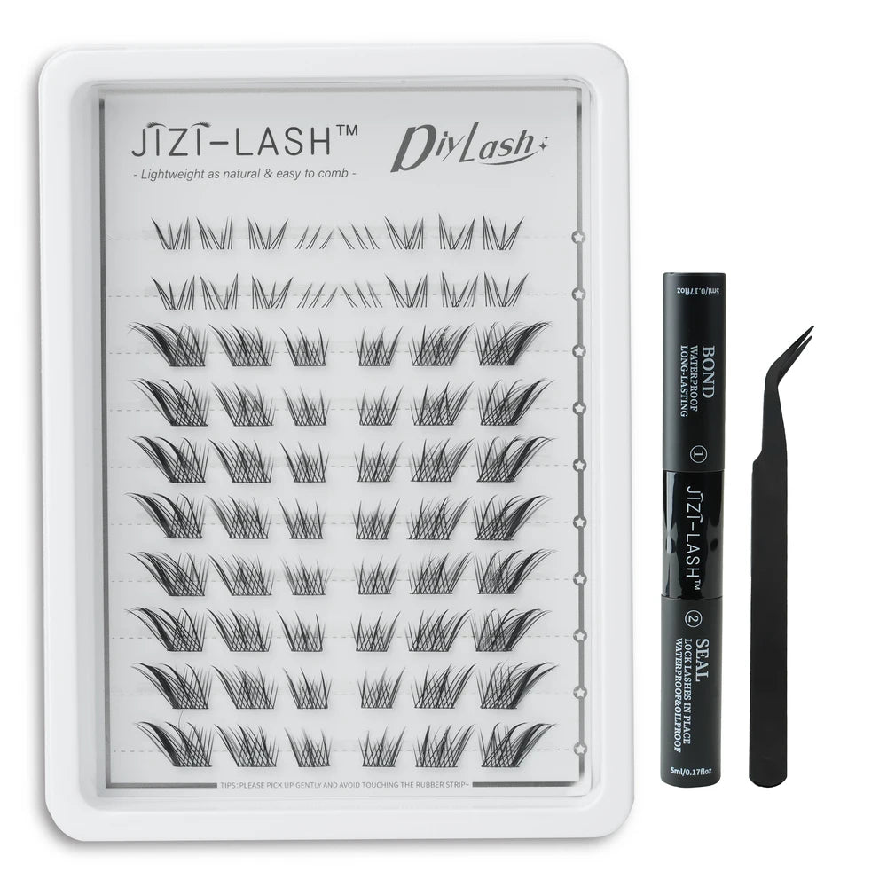 Individual Cluster Eyelashes – C Curl, 3D Mink Style, Wispy & Fluffy