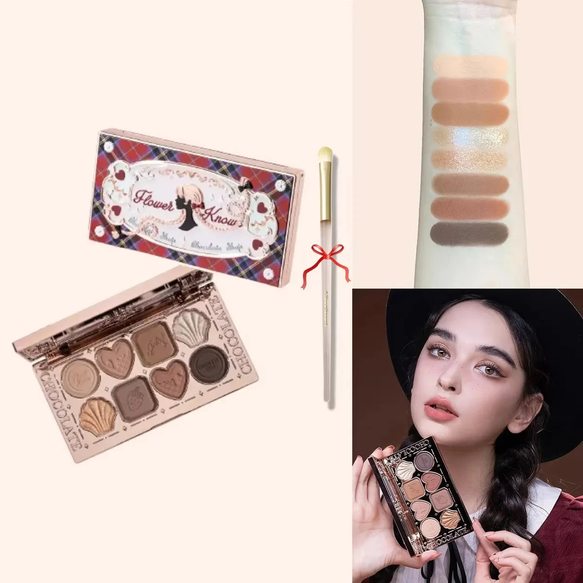 6-Color Diamond Shiny Highlighter Palette – Contour, Brighten & Glow