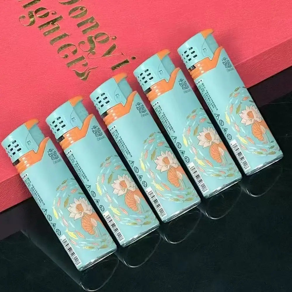 5PCS Jet Torch Flame Lighter Set – Windproof Refillable Butane Gadgets