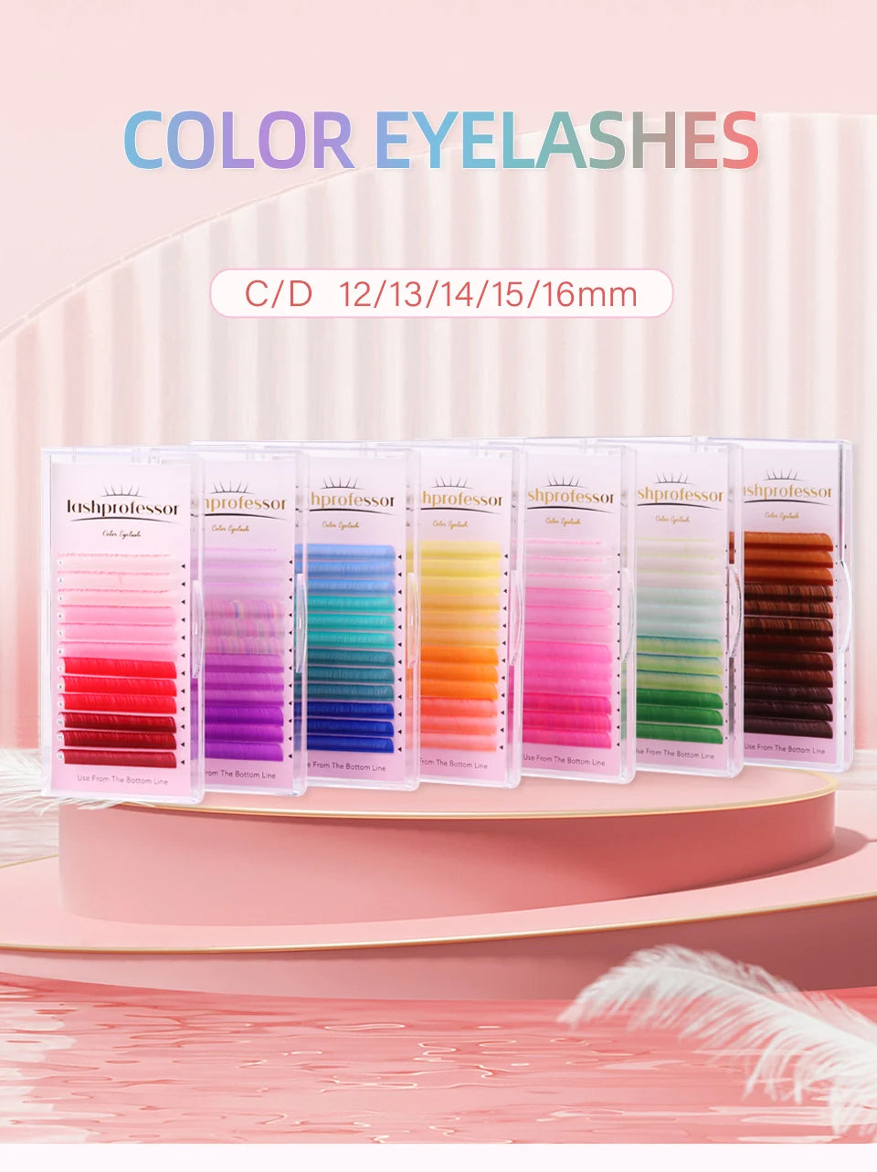 Colored Classic Eyelash Extensions – Soft, Natural & High-Quality Lashes