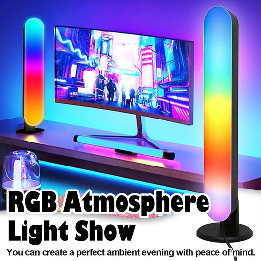 Smart RGB LED Strip Lights with Remote Control – Music Sync Light Bar for Room Atmosphere