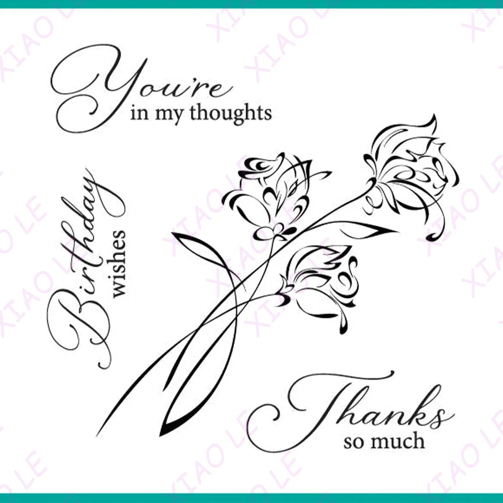 Holiday & Birthday Wishes Metal Cutting Dies – DIY Craft & Scrapbooking Stencils