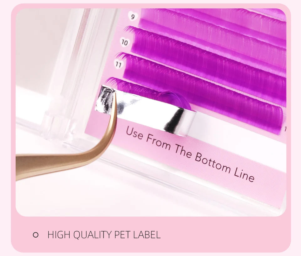 Colored Classic Eyelash Extensions – Soft, Natural & High-Quality Lashes