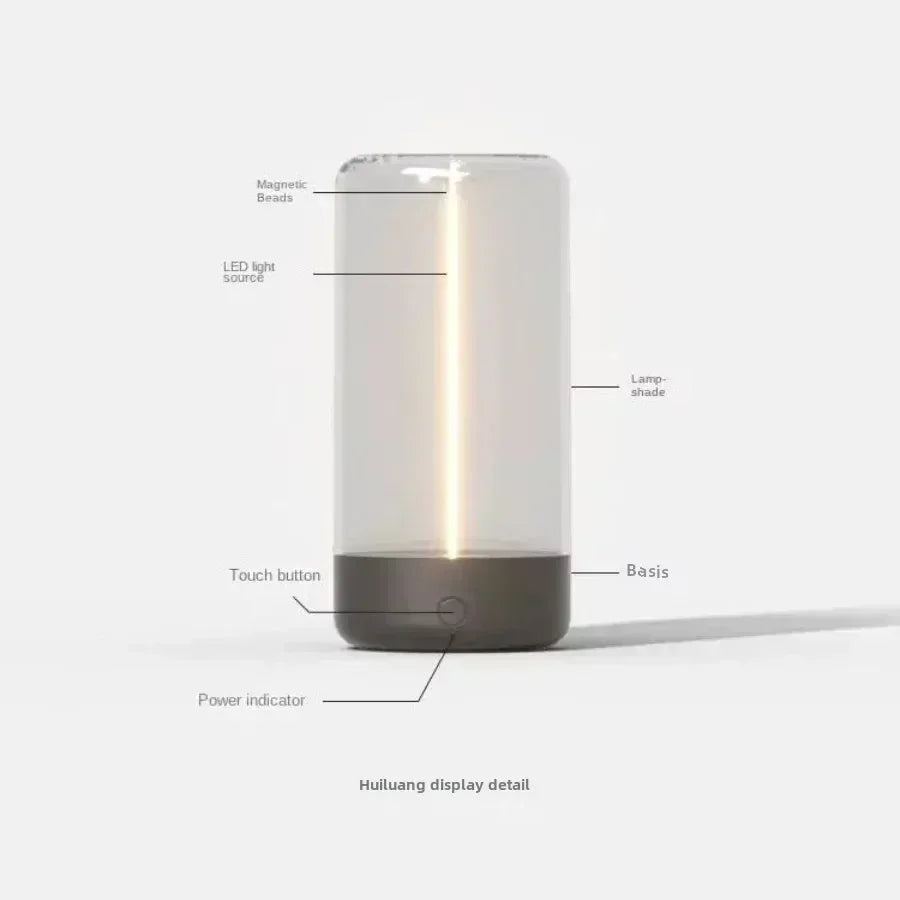 Portable Quantum Wire Ambient Magnetic Light – Type-C Rechargeable Night Lamp with Eye Protection