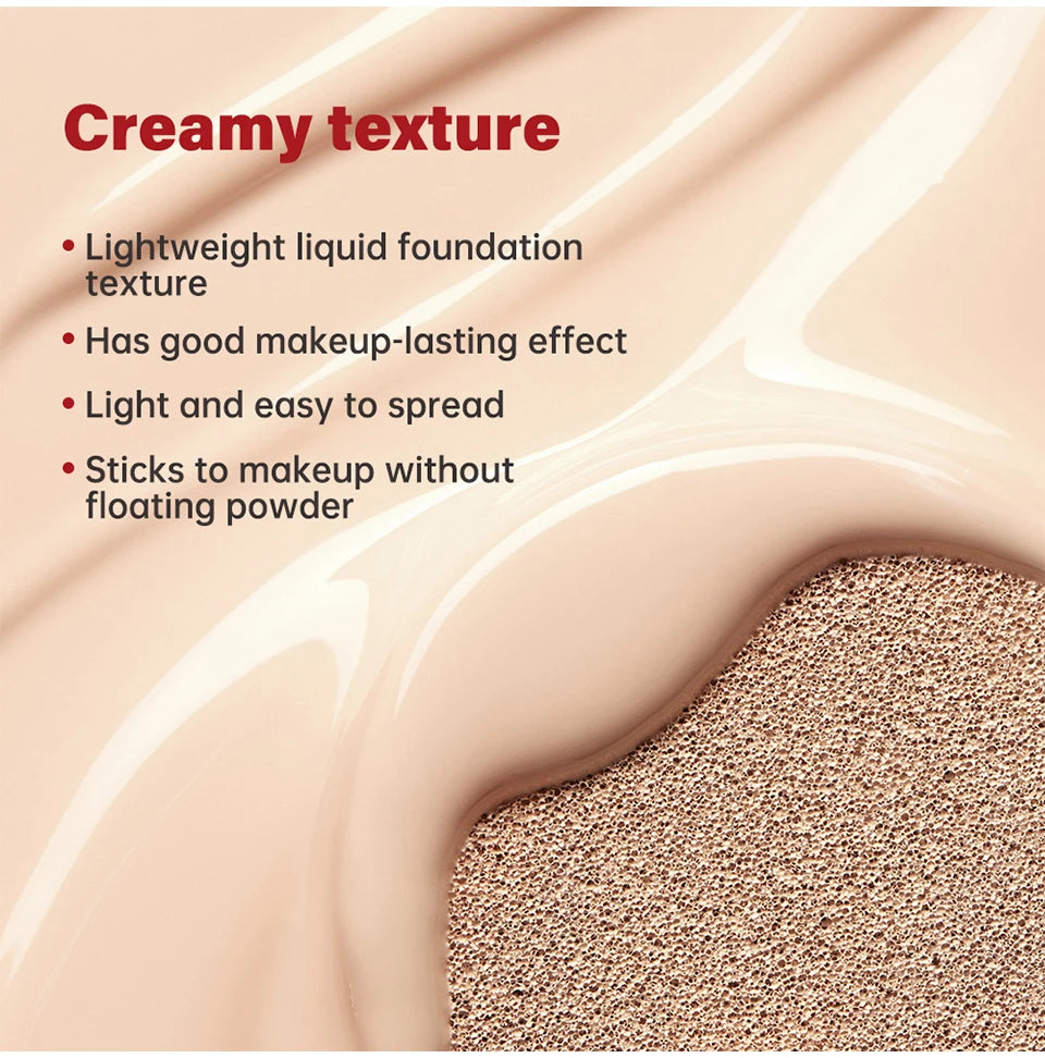 Cushion Refill Foundation – Waterproof, Semi-Matte & Long-Lasting (72H Wear)