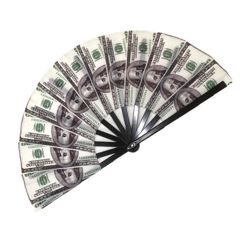 Money Print Folding Festival Fan