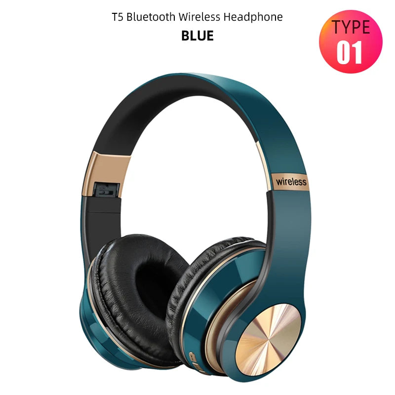 Foldable Bluetooth Sport Headphones – Bass, Comfort, & Wireless Freedom