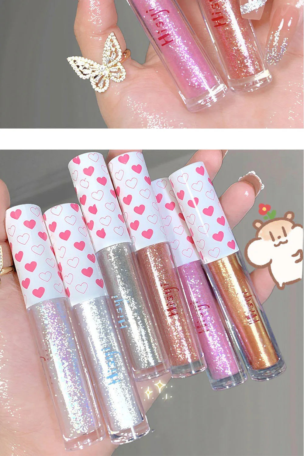 6 Colors Glitter Liquid Eyeshadow