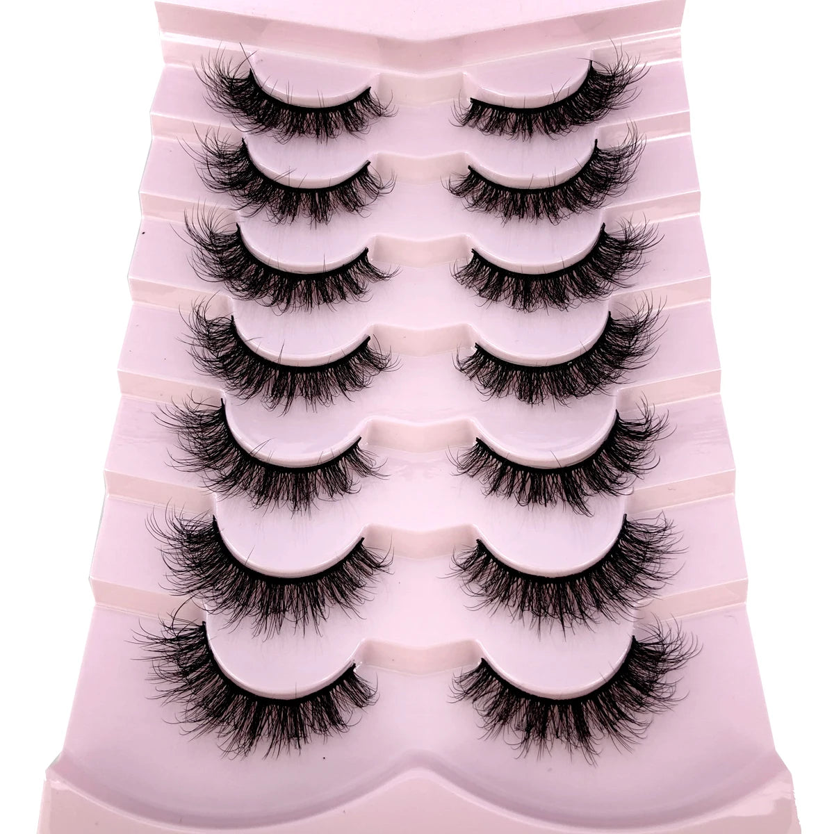3D Mink-Effect False Eyelash Set – Soft, Fluffy & Full of Volume