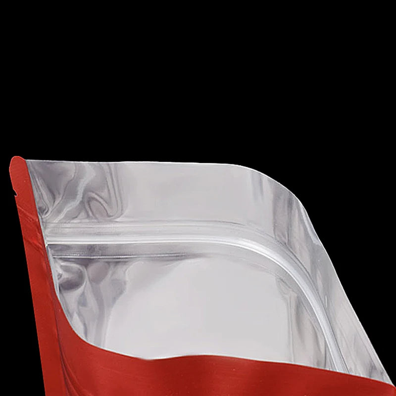 50pcs Custom Printed Resealable Mylar Bags – Stand Up Ziplock Pouches